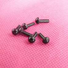 2000pcs/lot ---3mm/4mm/5mm/6mm plastic black toy eyes smooth stem without washer 2024 - buy cheap