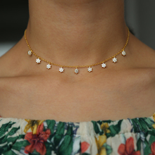 2019 Fashion Drop  Star flower Choker Necklace Gold Star Necklace for women girls sexy delicate cz station layer choker necklace 2024 - buy cheap