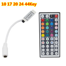 Controlador remoto RGB de 10 teclas, control remoto por Wifi, 17, 20 teclas, 24, 44 teclas, IR, RGB, para tira LED RGB 5050, 5630, 3528, 3014 2024 - compra barato