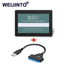 WEIJINTO SSD 120GB 2.5 Internal Hard Disk Disc Internal Solid State Drive 2.5 " 120GB SSD 128GB & USB3.0 to 22pin sata3 adapter 2024 - buy cheap