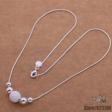 Ожерелье AN540 с серебряным покрытием, изящное серебряное ожерелье с надписью love/iewaqwda 2024 - купить недорого