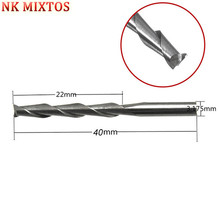 1PCS Hot Sale 1/8'' 3.175mm Carbide CNC Milling Cutters Tools Double Two Flute Spiral Bits End Mill Router 22mm 2024 - buy cheap