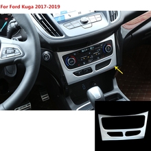 Для Ford Kuga 2017 2018 2019 Автомобильная ABS хромированная консоль с температурным режимом переключатель громкости для регулировки громкости лампа 1 шт. 2024 - купить недорого