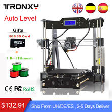 2018 Tronxy 3d Priinter kit Высокое качество автоматическое выравнивание точность Reprap 3d принтер DIY комплект + 1 рулон нити 8 Гб sd-карта в подарок 2024 - купить недорого