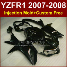 Juego de carenado negro brillante para YAMAHA YZFR1 2007 2008, kits de carenados R1 YZF R1, carrocería YZF1000 YZF 1000 07 08 + 7 regalos FC5C 2024 - compra barato