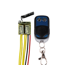 Mini relé interruptor remoto, dc 3.7v-12v 2ch, sem fio, 2a, saída 0v, comutação, micro relé, trava momentânea 2024 - compre barato