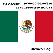 YAZANIE 60*90cm/90*150cm/120*180cm/160*240 Mexico Flag Mexican Country Indoor Outdoor Banner Grommets World Country Custom Flag 2024 - buy cheap