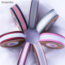 Kewgarden-cintas de satén tejidas a rayas, cinta hecha a mano de 25MM y 40MM, accesorios de embalaje, 100 yardas 2024 - compra barato