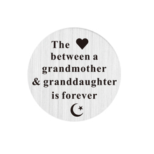 Stainless Steel grandmother and granddaughter Living Memory Glass Floating Locket Plate 2024 - buy cheap