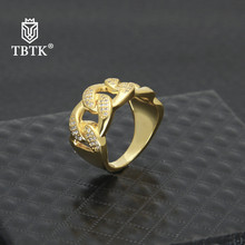 TBTK-Anillo de plata de primera ley y cobre para hombre, sortija, plata esterlina 8, Circonia cúbica, zirconia, circonita, zirconita, zirconita, circón, estilo Punk 2024 - compra barato