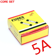 Fusible de vidrio de alta calidad, fusible de 5x20MM, 5A, 100 V, 5x20mm, 250 unids/caja 2024 - compra barato