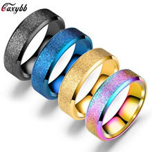 Anel de titânio simples, anel da moda feminino de aço inoxidável anel colorido anel de aço inoxidável 316l anel para mulheres 2024 - compre barato