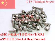 Titanium screws 4-40x1/4 Torx T10 Driver Socket Head  Ti GR2 Polished 50 pcs 2024 - buy cheap