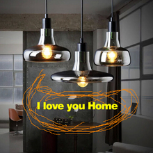 Lámparas colgantes ABCD para restaurantes, luminaria moderna minimalista, creativa, con sombra de cristal, color gris/blanco, para loft 2024 - compra barato