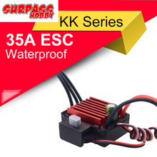 SURPASS HOBBY KK 35A Waterproof Brushless ESC Electric Speed Controller  for 1/16 1/14 RC Car 2838 2845 Brushless Motor 2024 - buy cheap