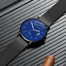 Casual Watch Simple Design Quartz Fashion Luminous Mens Watches Mesh Strap WristWatch Relogio Masculino Modern Gift 2024 - buy cheap