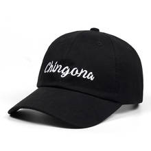100% Cotton Chingona Dad Hat Unisex Embroidery Brand Baseball Cap Snapback Caps Hip Hop Bone for Men Women Black Wine Red Caps 2024 - buy cheap