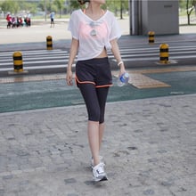 New Sport Shirt Women Breathable Quick-drying Yoga Top Running Sports Blouse Short-sleeved Women Yoga Workout Shirt 2024 - buy cheap