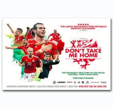 Pegatina de pared para decoración, póster de Arte de seda, Gareth Bale Wales, Don't Take Me Home, regalo, novedad 2024 - compra barato