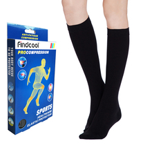 YISENG-Calcetines de alta compresión de rodilla para mujer, calcetín médico, Punta cerrada, 23-32mmHg 2024 - compra barato