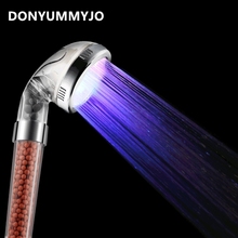 DONYUMMYJO 1pc LED Anion Shower SPA Shower Head Pressurized Water -Saving Temperature Control Colorful Handheld Big Rain Shower 2024 - buy cheap