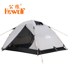 PU coating waterproof 7000mm Double layer outdoor tent camping tent camping equipment manufacturer specializing in anti- rain 2024 - buy cheap