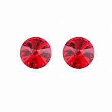 7 colores Real austriaco cristales Stud pendientes para mujeres pendientes s nueva venta caliente redondo 96552rojo 2024 - compra barato