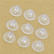 100pcs/lot Earrings Jewelry Accessories Rubber Back silicone round ear plugging blocked Earring Back Stoppers for DIY 2024 - buy cheap