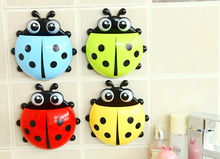 Hot Sale New Cartoon Beatles Style Sucker Toothbrush Holder Decoration Bathroom Set Ladybug Toothbrush Holder Cosmetic 2024 - buy cheap