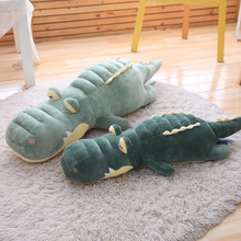 80cm/100cm grande simulação crocodilo brinquedo de pelúcia macio crocodilo recheado dos desenhos animados animal boneca decoração para casa travesseiros almofada presentes do menino 2024 - compre barato