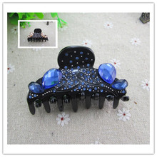 Full Rhinestone Trendy Hair Claws Hairpin Hair Accessories For Woman Beauty Shiny Elastic Clamp Headwear Hair Clip 4 Colors 2024 - buy cheap