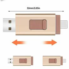4 in 1 Pendrive 64GB Type-C OTG 128GB USB Flash Drive 256GB Flash Drive Memory Stick Usb 3.0 For iPhone 7/8/X Android PC Type C 2024 - buy cheap