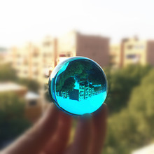 Bola de cristal mágica para decoración del hogar, bola de cristal Multicolor de cuarzo Natural asiático, esfera de sanación, regalo de cumpleaños, 50mm 2024 - compra barato