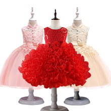 Girls Princess Flowers Ball Gown Weddings Dress Party Princess Dress Kids Clothes Girls Dresses for Christmas New Year custumes 2024 - buy cheap