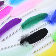 4 Uds elegante colorido pluma bolígrafo Kawaii plumas para firma bolígrafo artículos de papelería para estudiantes regalo escuela suministros 2024 - compra barato