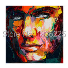 Free shipping Pop Art People Face Modern Abstract 100% Handmade Oil Painting on canvas home decoration wall decor 2024 - buy cheap