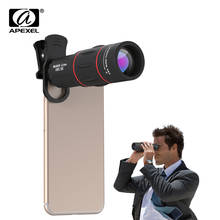 Объектив камеры APEXEL для телефона 18X телескоп телеобъектив 18x25 Монокуляр для смартфонов iPhone Samsung android ios 2024 - купить недорого