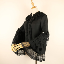 Disfraz Medieval Vintage de Lolita, a la moda abombada camisas de manga, blusas góticas de Lolita, camisa de manga larga para niña 2024 - compra barato