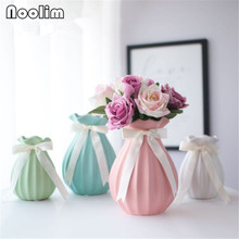 Милая маленькая керамическая ваза, искусственный цветочный контейнер, современный свежий настольный декор, лаконичный домашний цветочный горшок 2024 - купить недорого