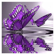 5D DIY Diamond Painting Diamond Embroidery Purple Butterfly Cross Stitch Needlework Gift Full Diamond Mosaic Home Decor 2024 - buy cheap
