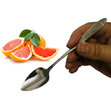 Ложка ZORASUN для фруктов грейпфрута 17 см с длинной ручкой ложки из нержавеющей стали кухонные гаджеты Инструменты для приготовления пищи 2024 - купить недорого