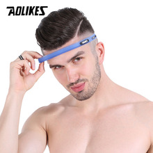 AOLIKES-Diadema deportiva de silicona ajustable, banda para el pelo para correr, ciclismo, Yoga, trotar, baloncesto, Fitness, gimnasio 2024 - compra barato