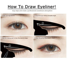 1 Set Eye Liner Makeup Cat Eye Eyeliner Stencil New Design Eyeliner Stencil Models Eyebrow Eye liner Templator Shaper tool 2024 - buy cheap