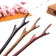 Retro Chinese Hand-carved Antler Hair stick with atural fragrance Hair stick Handmade vintage Women jewelry Chinese Bob Gift 2024 - buy cheap