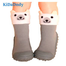Children Socks Soft Bottom Non-Slip Floor Toddler Girl Boy Newborn Enfant Shoes Socks With Rubber Soles Kids Baby Socks LMY007R 2024 - buy cheap