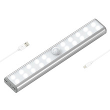 20LED USB Recarregável Sem Fio Infrared Sensor de Movimento de PIR Sensor de Movimento Luz Da Noite Luz Do Armário Armário Da Cozinha Da Lâmpada Do Corredor 2024 - compre barato