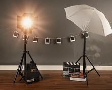Old Hollywood Retro Vintage Film Camera light background  High quality Computer print children kids backdrops 2024 - buy cheap
