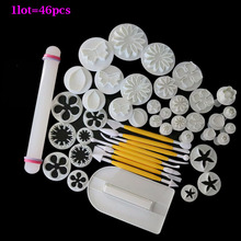 New Fondant Cake Tools Decorating Sugarcraft Plunger Cutter Tools Mold Cookies Mold Fondant Cake Biscuit Mold full Set 46Pcs/set 2024 - buy cheap