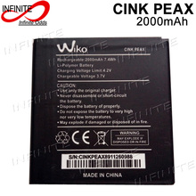 100% Brand new High Quality 2000mAh mobile phone battery For Wiko Cink Peax Accumulator 2024 - buy cheap