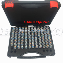 1.00~10.00mm Precision Steel Pin Gauge 1~10.00 step 0.1mm Smooth Plug Gauge Hole Gauge set pin Measuring Tool,91pcs/lot 2024 - buy cheap